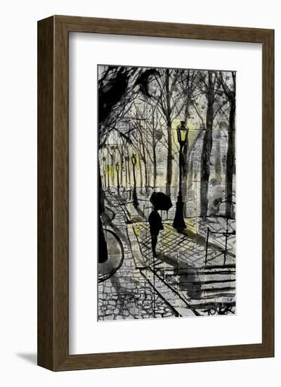 Walking in Montmartre-Loui Jover-Framed Giclee Print