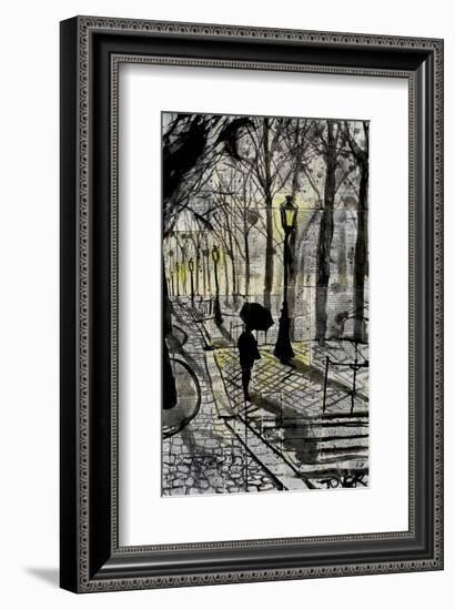 Walking in Montmartre-Loui Jover-Framed Art Print