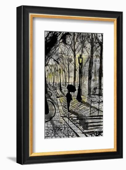 Walking in Montmartre-Loui Jover-Framed Art Print