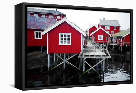 Walking in Red-Philippe Sainte-Laudy-Framed Premier Image Canvas