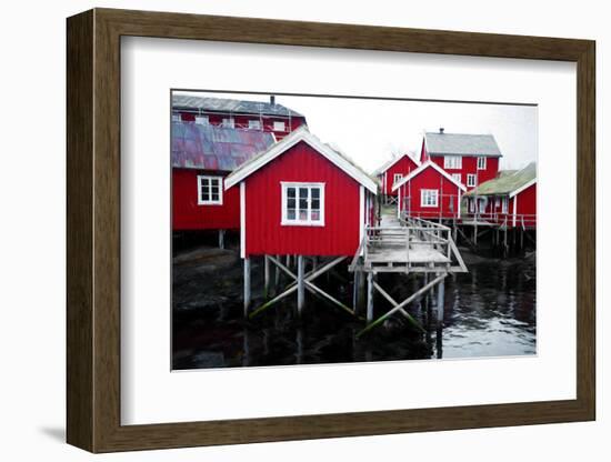 Walking in Red-Philippe Sainte-Laudy-Framed Photographic Print