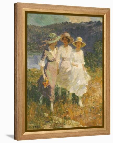 Walking in the Hills-Edward Henry Potthast-Framed Premier Image Canvas