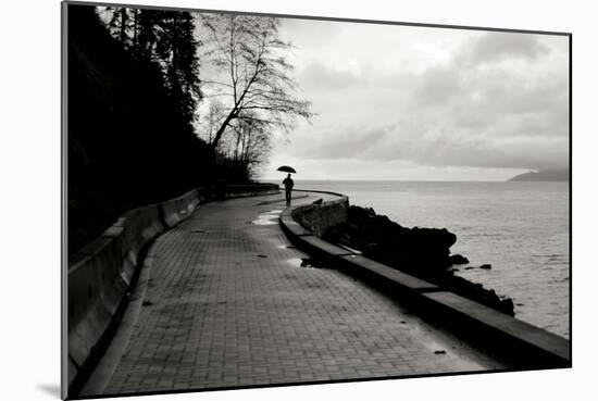 Walking in the Rain-Erin Berzel-Mounted Photographic Print