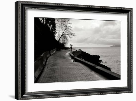 Walking in the Rain-Erin Berzel-Framed Photographic Print