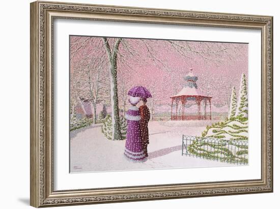 Walking in the Snow-Peter Szumowski-Framed Giclee Print