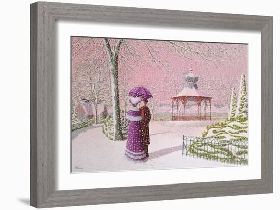 Walking in the Snow-Peter Szumowski-Framed Giclee Print