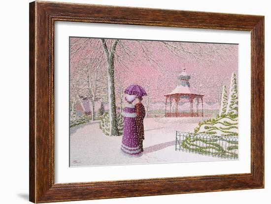 Walking in the Snow-Peter Szumowski-Framed Giclee Print