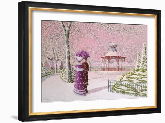 Walking in the Snow-Peter Szumowski-Framed Giclee Print