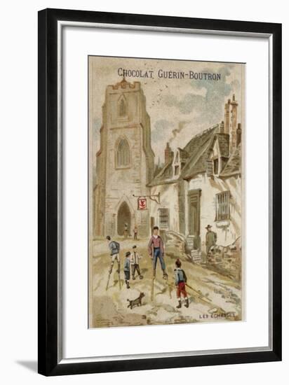 Walking on Stilts-null-Framed Giclee Print