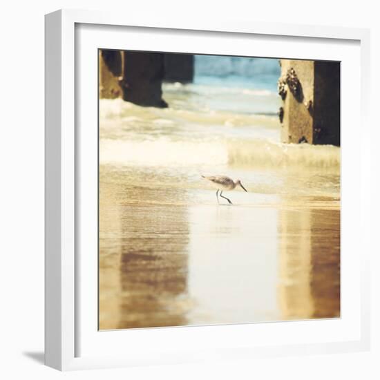 Walking on The Beach-Sylvia Coomes-Framed Photographic Print