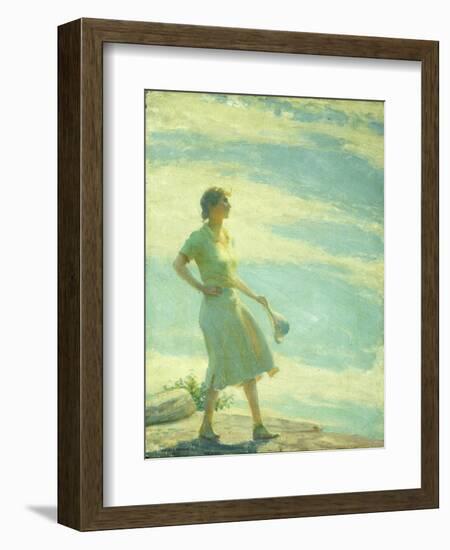 Walking on the Cliff, 1935-Charles Courtney Curran-Framed Giclee Print