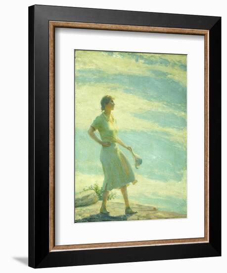 Walking on the Cliff, 1935-Charles Courtney Curran-Framed Giclee Print