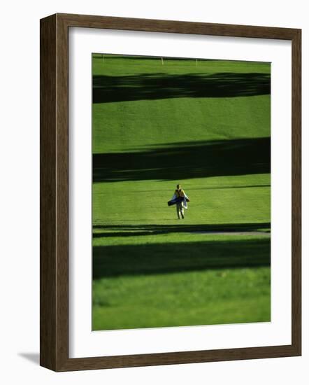 Walking on the Golf Course-null-Framed Photographic Print