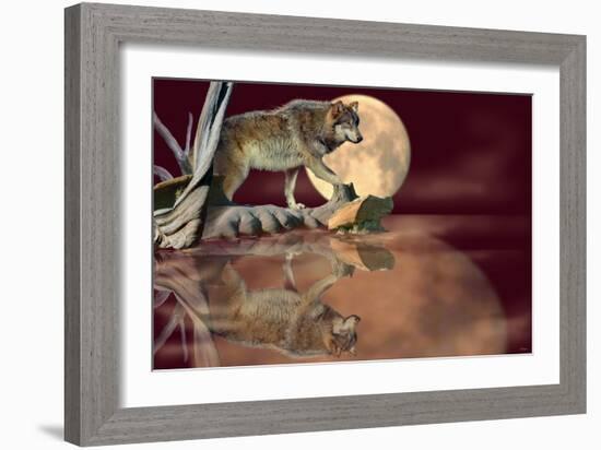 Walking on the Moon-Gordon Semmens-Framed Photographic Print