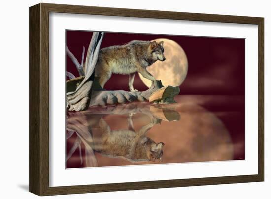 Walking on the Moon-Gordon Semmens-Framed Photographic Print