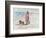 Walking the Dog - 03 (Pen and Watercolour)-Margaret Loxton-Framed Giclee Print