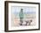 Walking the Dog - 06 (Pen and Watercolour)-Margaret Loxton-Framed Giclee Print
