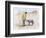 Walking the Dog - 08 (Pen and Watercolour)-Margaret Loxton-Framed Giclee Print