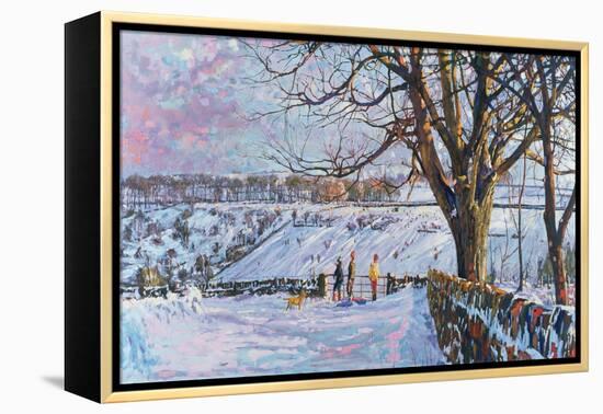 Walking the Dog, 1997-Martin Decent-Framed Premier Image Canvas