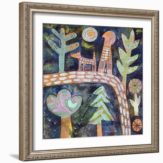 Walking the Dog - Dark-Hilke Macintyre-Framed Giclee Print