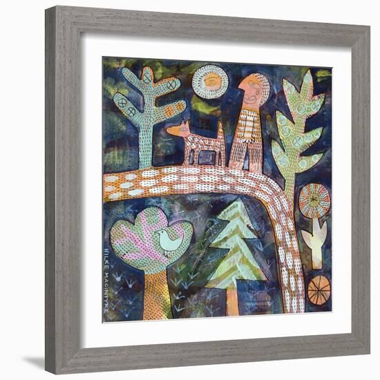 Walking the Dog - Dark-Hilke Macintyre-Framed Giclee Print