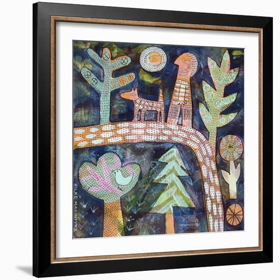 Walking the Dog - Dark-Hilke Macintyre-Framed Giclee Print