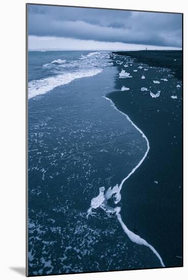 Walking the Ice Beach, Jökulsárlón Glacier Lagoon, Southern Iceland-Vincent James-Mounted Photographic Print