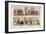 Walking the Streets of London, 1818-George Cruikshank-Framed Giclee Print