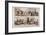 Walking the Streets of London, 1818-George Cruikshank-Framed Giclee Print