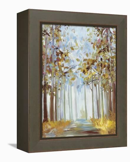 Walking Throug Gold-Allison Pearce-Framed Stretched Canvas