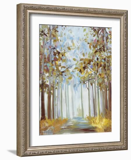 Walking Throug Gold-Allison Pearce-Framed Art Print