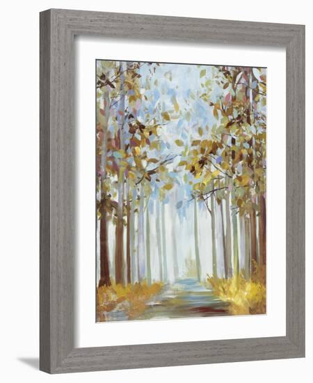 Walking Throug Gold-Allison Pearce-Framed Art Print