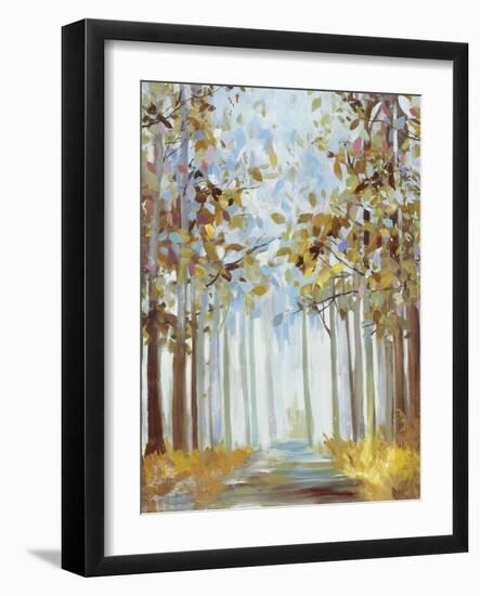 Walking Throug Gold-Allison Pearce-Framed Art Print