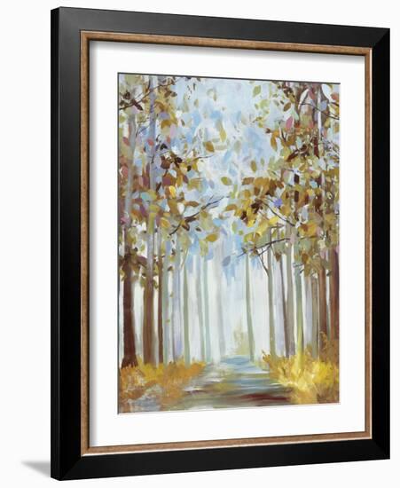 Walking Throug Gold-Allison Pearce-Framed Art Print