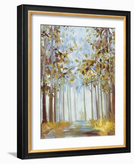 Walking Throug Gold-Allison Pearce-Framed Art Print