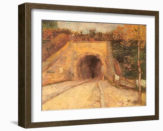 Walking Thru Viaduct, 1887-Vincent van Gogh-Framed Giclee Print