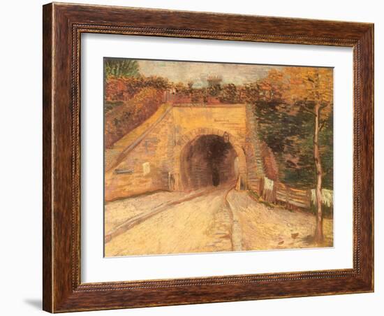 Walking Thru Viaduct, 1887-Vincent van Gogh-Framed Giclee Print