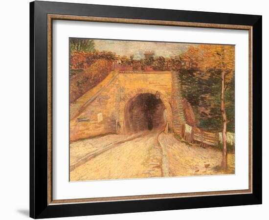 Walking Thru Viaduct, 1887-Vincent van Gogh-Framed Giclee Print