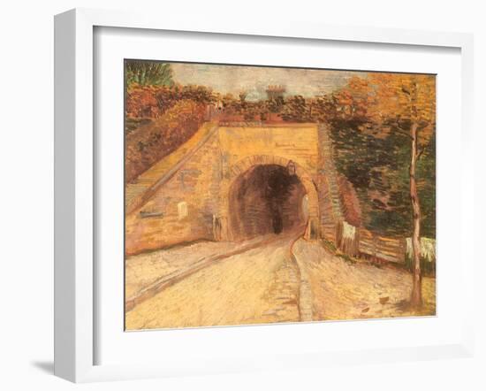 Walking Thru Viaduct, 1887-Vincent van Gogh-Framed Giclee Print