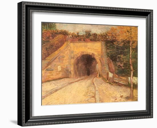 Walking Thru Viaduct, 1887-Vincent van Gogh-Framed Giclee Print