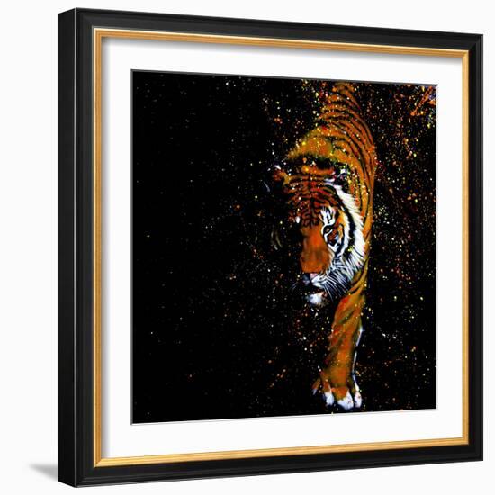 Walking Tiger-null-Framed Art Print