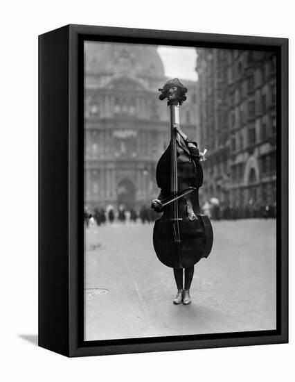 Walking Violin in Philadelphia Mummers' Parade, 1917-Bettmann-Framed Premier Image Canvas