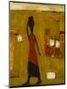 Walking Woman with Water Pot-Karen Bezuidenhout-Mounted Giclee Print