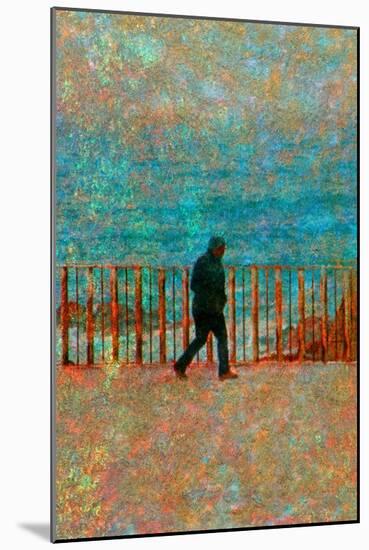 Walking-Andre Burian-Mounted Giclee Print