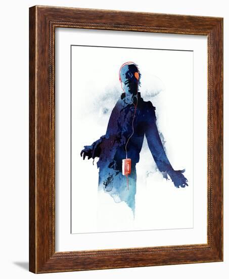 Walkman Dead-Robert Farkas-Framed Art Print