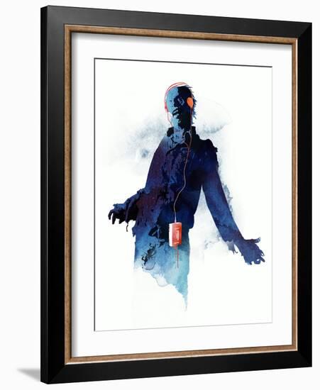 Walkman Dead-Robert Farkas-Framed Art Print