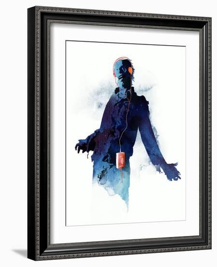 Walkman Dead-Robert Farkas-Framed Art Print