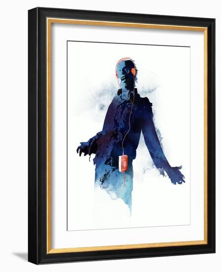 Walkman Dead-Robert Farkas-Framed Art Print