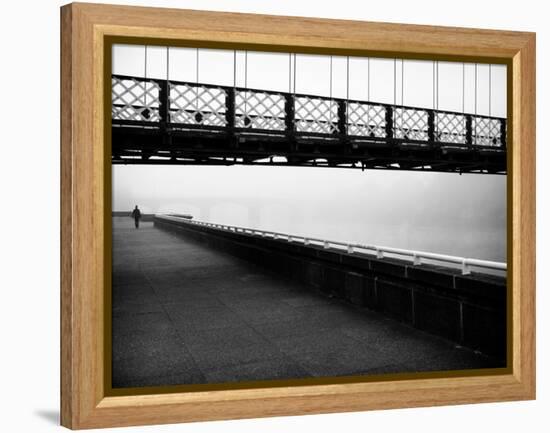 Walkway Beside River in Scotland-Craig Roberts-Framed Premier Image Canvas