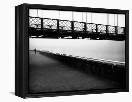 Walkway Beside River in Scotland-Craig Roberts-Framed Premier Image Canvas